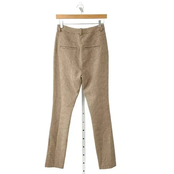 NWT A.L.C. Edwin Split Hem Check Plaid Pants size 4 - Picture 3 of 10